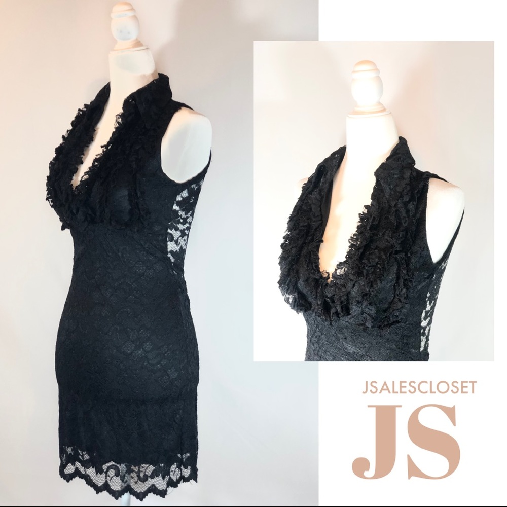 Sentimental NY Lace Black Dress
